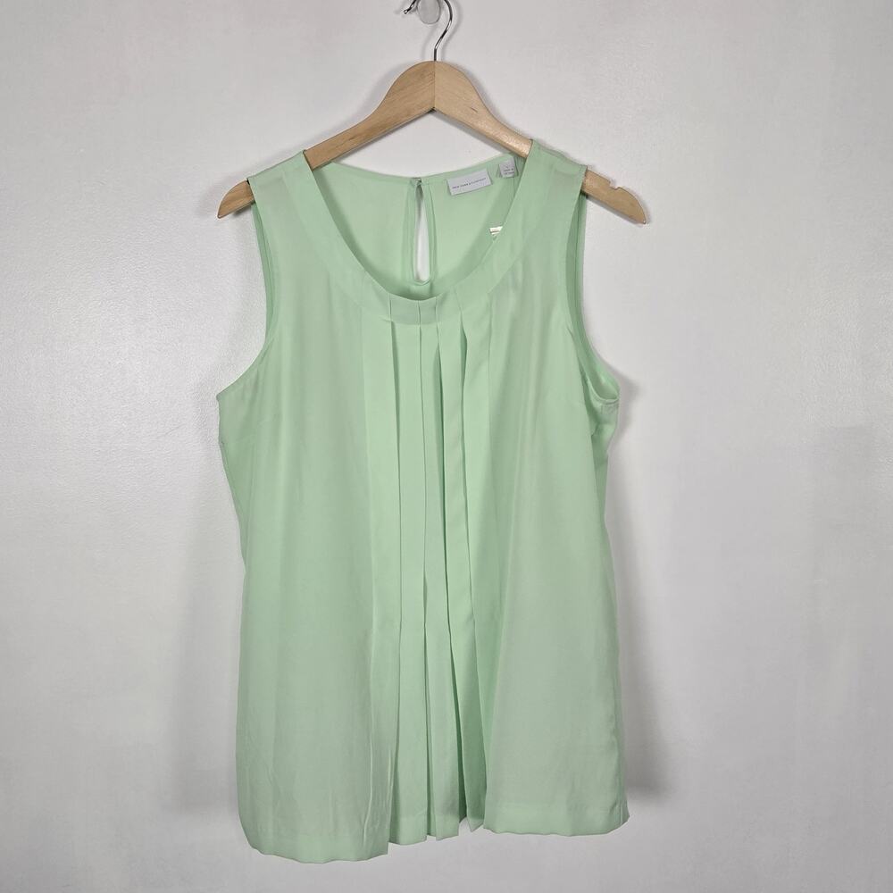 NWT New York & Company Tank Top, Size L, Green - Picture 1 of 5